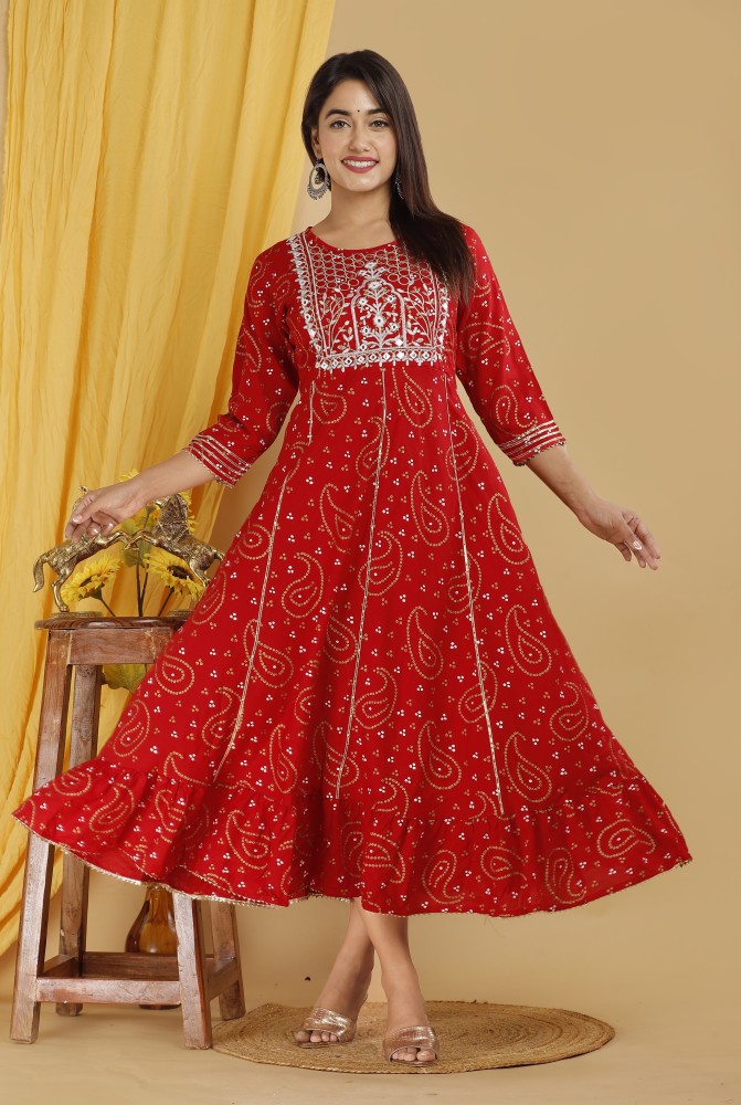 A line hot sale anarkali kurta