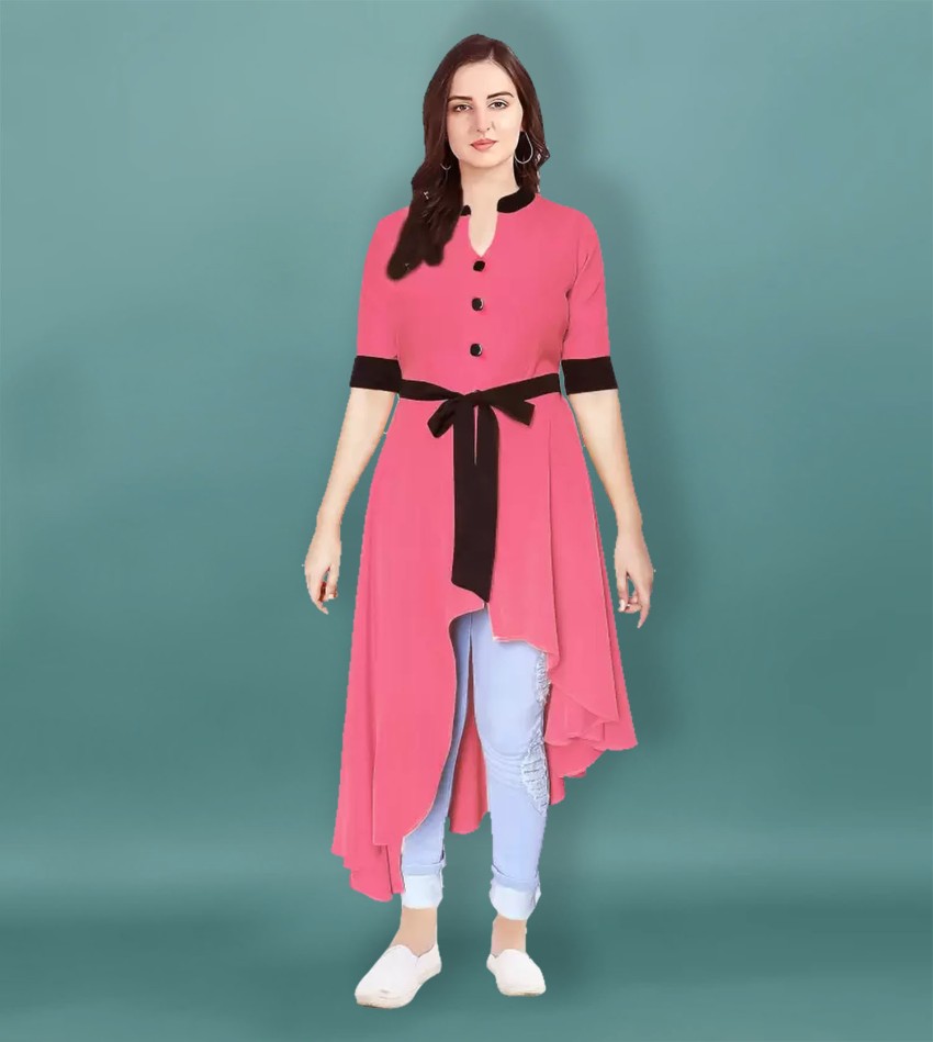 Glitter Fashion Women Solid Frontslit Kurta Buy Glitter Fashion Women Solid Frontslit Kurta Online at Best Prices in India Flipkart