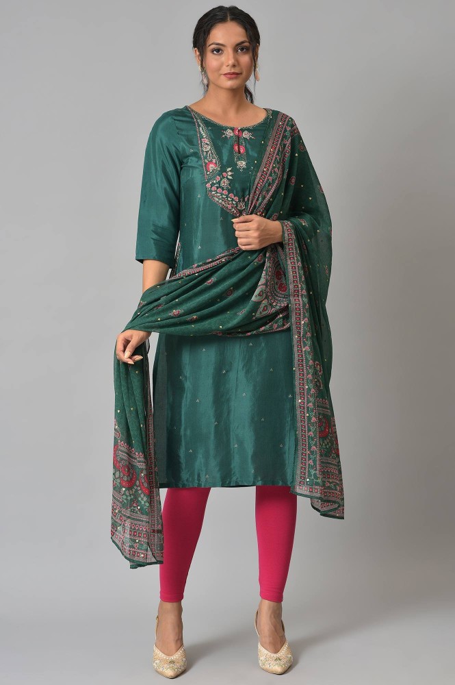 W on sale green kurta