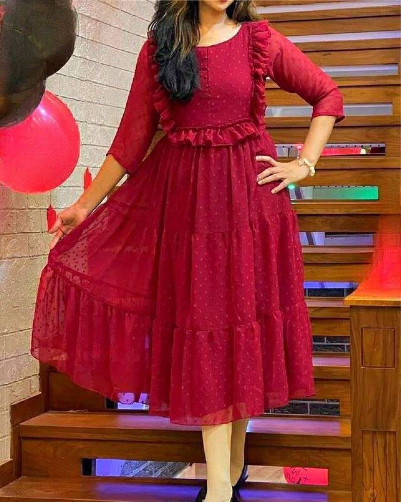 SMARTGRRAB Anarkali Gown Price in India  Buy SMARTGRRAB Anarkali Gown  online at Flipkartcom