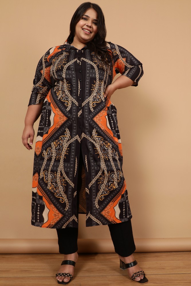 Amydus Women Printed Straight Kurta - Buy Amydus Women Printed