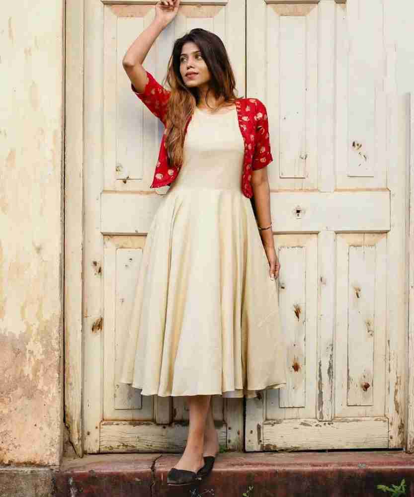 Half coat dress design on sale