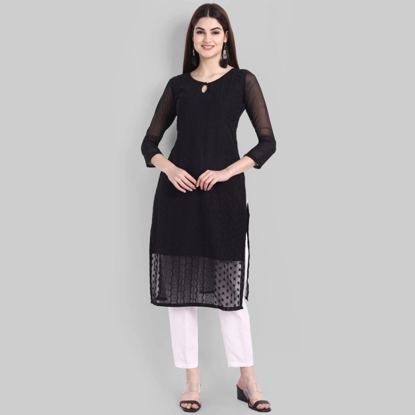 Discover more than 71 black chicken kurti - POPPY