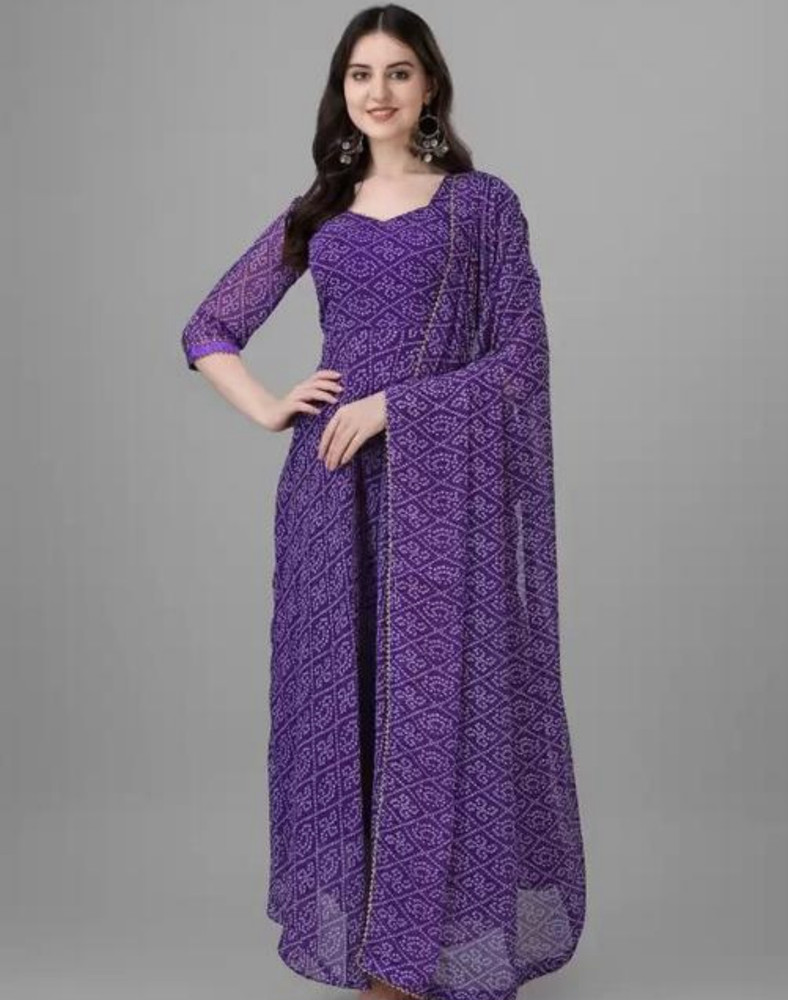 Moregold Women Printed Anarkali Kurta Buy Moregold Women Printed