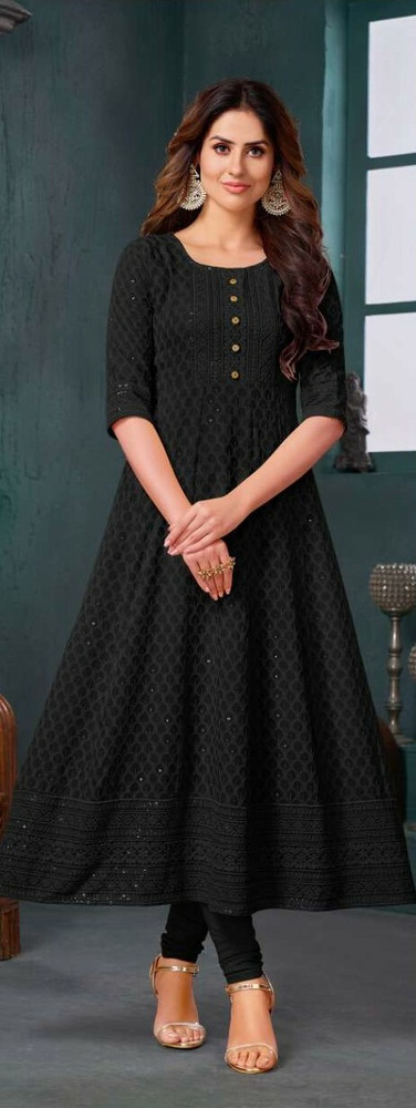 Chicken anarkali clearance kurti
