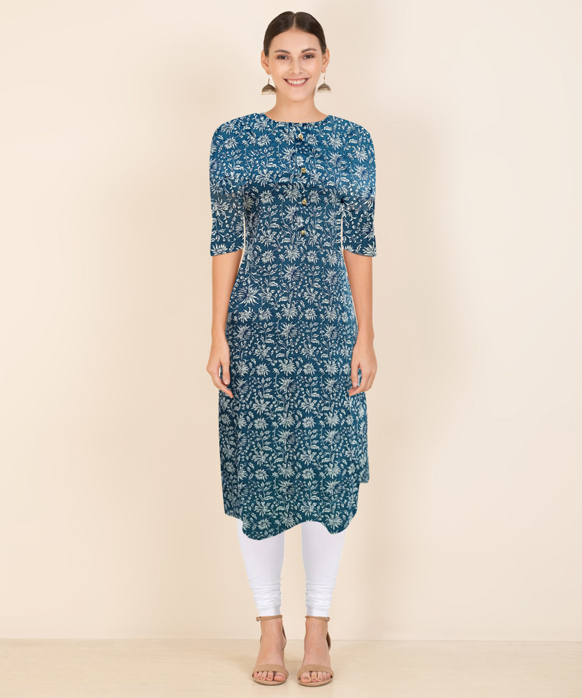 Ashu Fashion Women Printed Straight Kurta - Buy Ashu Fashion Women Printed Straight  Kurta Online at Best Prices in India | Flipkart.com