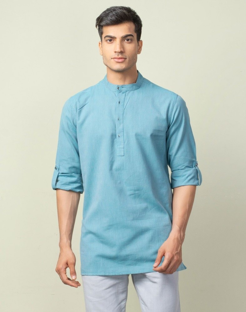 Short kurta clearance for mens flipkart