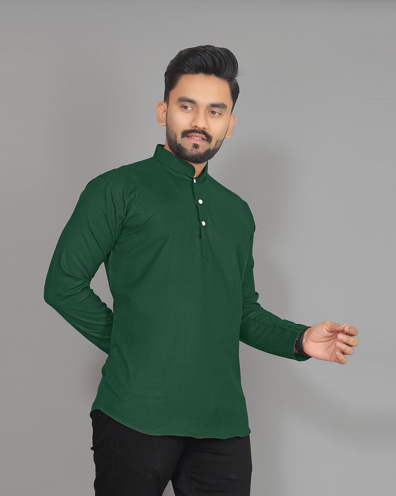 Solid flared kurta shop