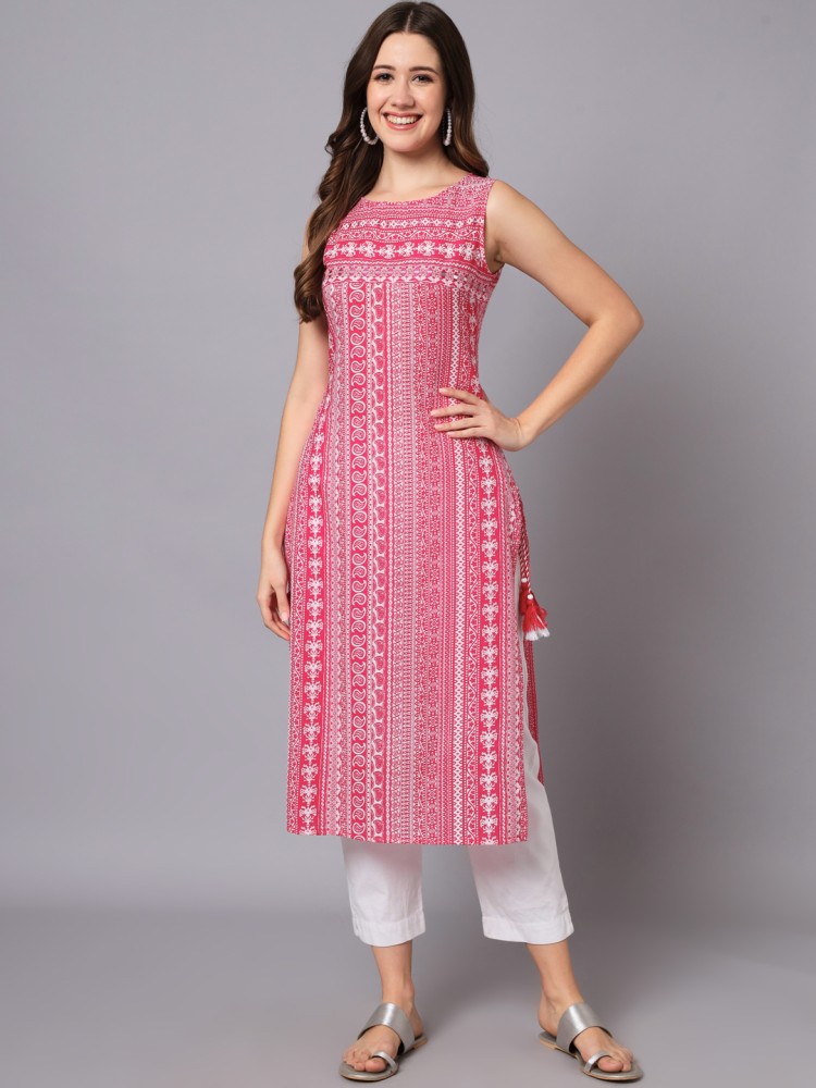 VEERACOLLECTION Women Embellished Straight Kurta Buy