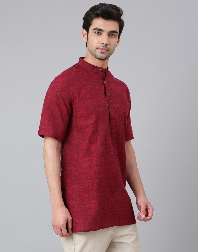 Fabindia hot sale maroon kurta