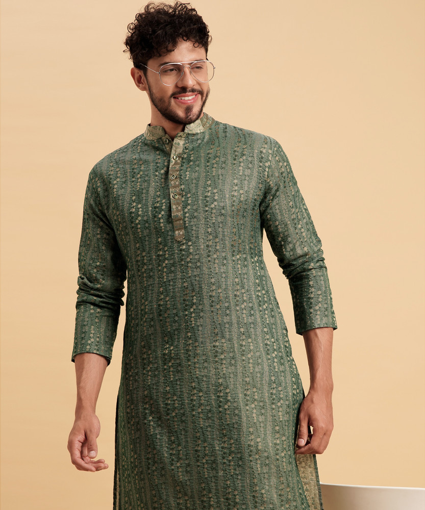 MD Retail Men Woven Design Straight Kurta Buy MD Retail Men