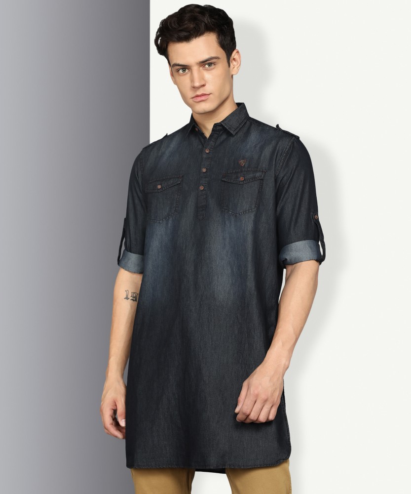 KUONS AVENUE Men Solid Pathani Kurta Buy KUONS AVENUE Men Solid