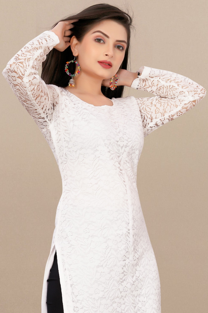 Lakshya Fashion Mart Women Self Design A line Kurta Buy Lakshya