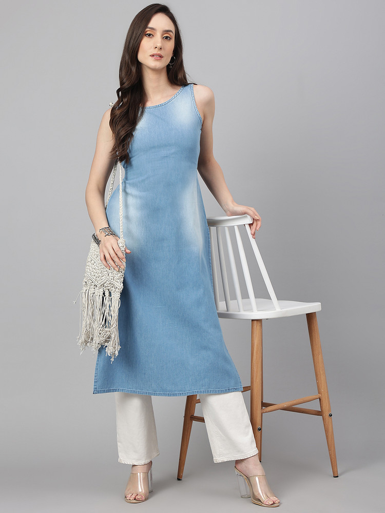 Janasya Women Solid Straight Kurta Buy Janasya Women Solid