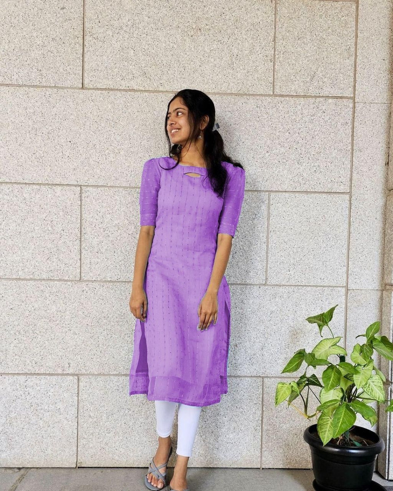 Purple kurti flipkart on sale
