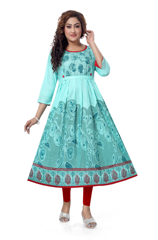 top by Fashion Women Printed Anarkali Kurta Buy top by Fashion