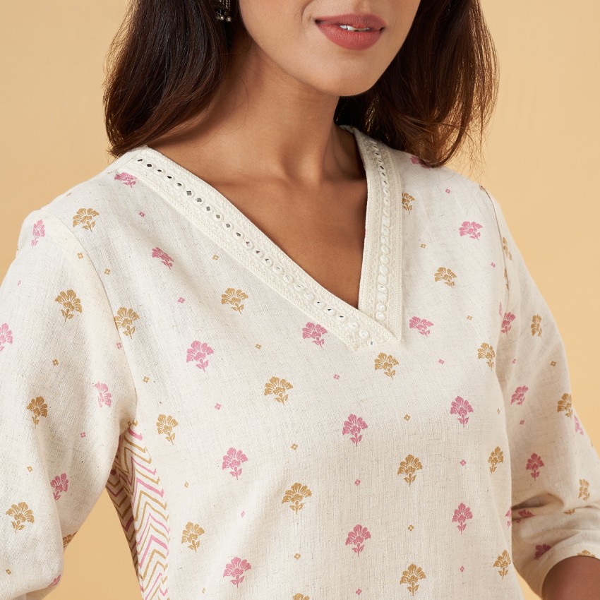 Rangmanch by Pantaloons Women Printed Flared Kurta - Buy Rangmanch by  Pantaloons Women Printed Flared Kurta Online at Best Prices in India