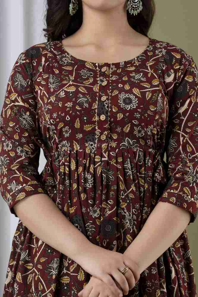 Silakiva Women Printed Gown Kurta Buy Silakiva Women Printed Gown Kurta Online at Best Prices in India Flipkart