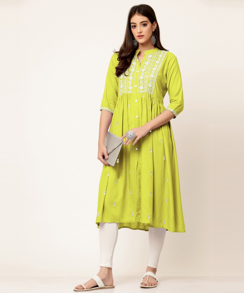 Chikan kurti shop online flipkart