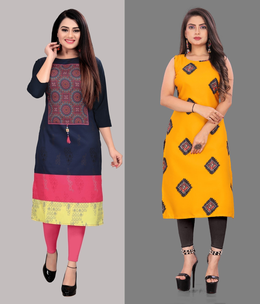 tanvi creation Women Printed Straight Kurta Buy tanvi creation