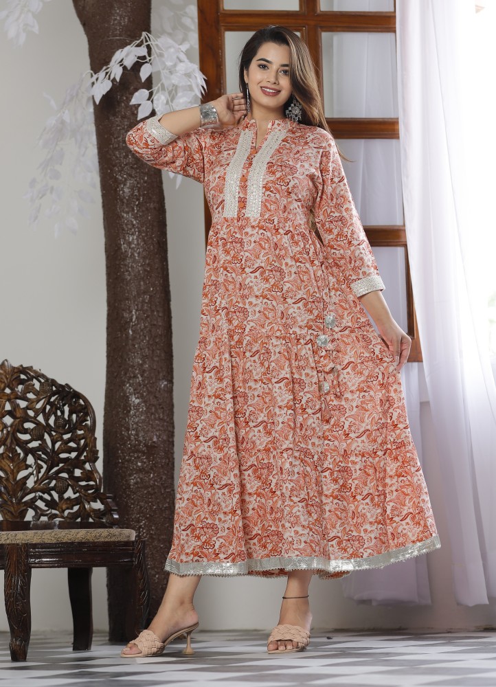 Anarkali kurta best sale from saree