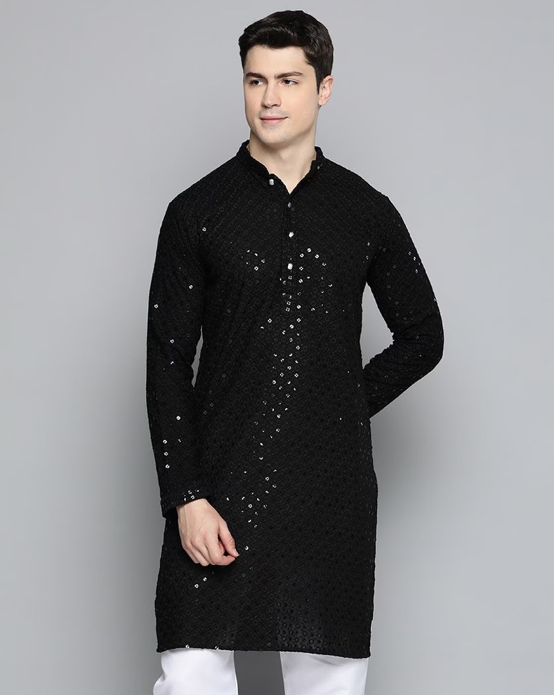 KSH Trendz Men Embroidered Straight Kurta Buy KSH Trendz Men