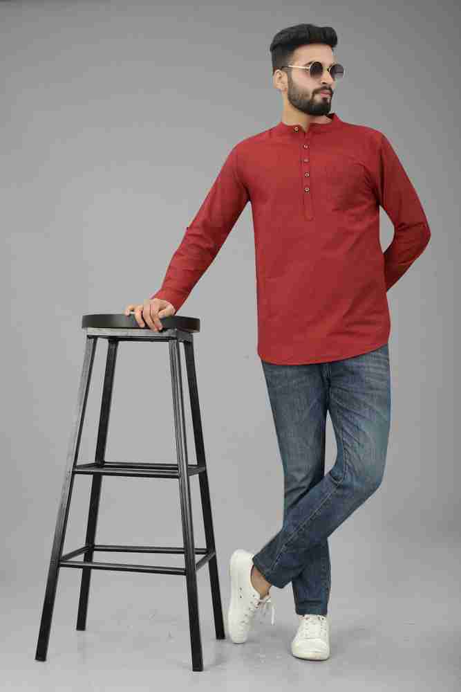 Filose Men Solid Straight Kurta Buy Filose Men Solid Straight