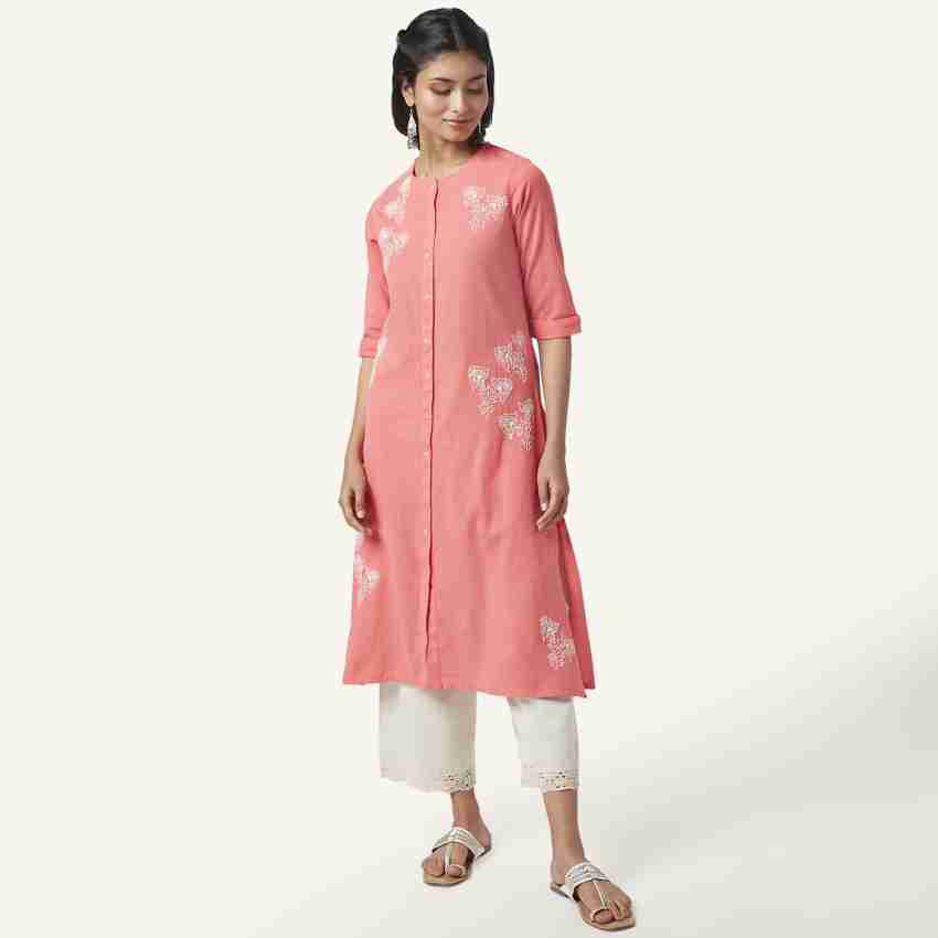 Buy Pink Kurtas for Women by Rangmanch by Pantaloons Online