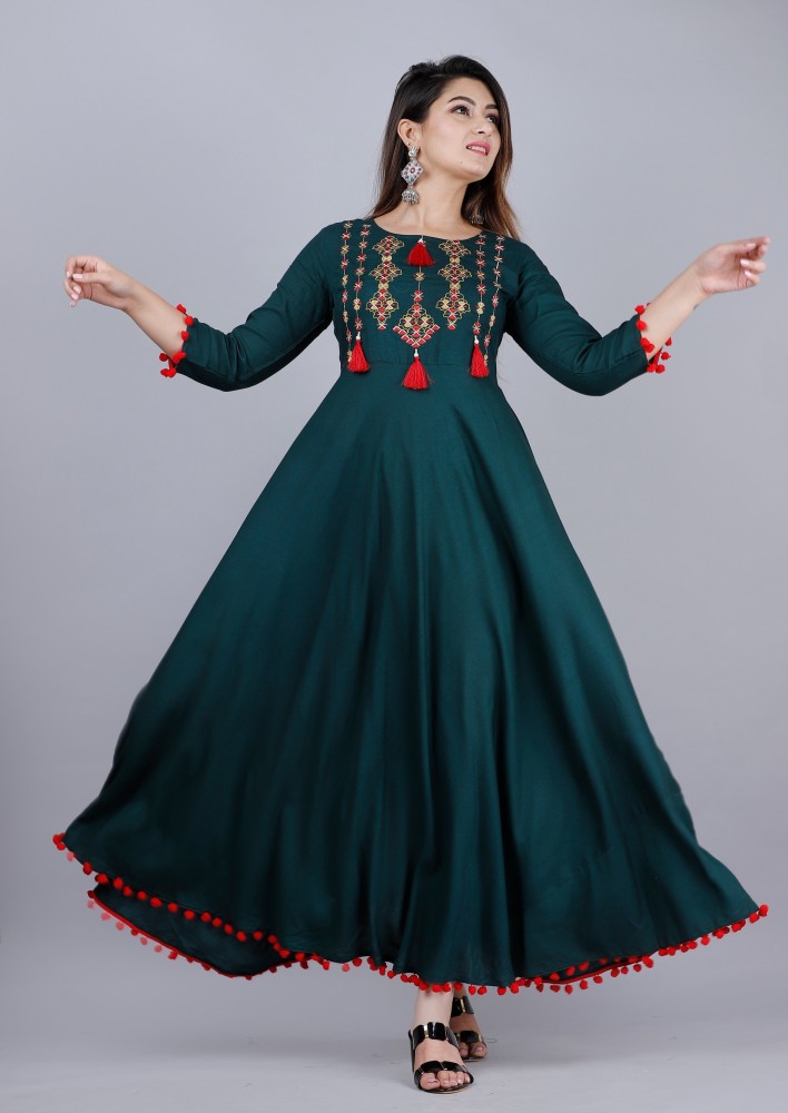 VASANT APPAREL Women Embroidered Anarkali Kurta Buy VASANT