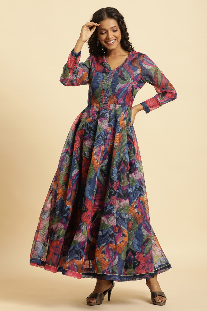 W Women Ikat Flared Kurta Buy W Women Ikat Flared Kurta Online at Best Prices in India Flipkart
