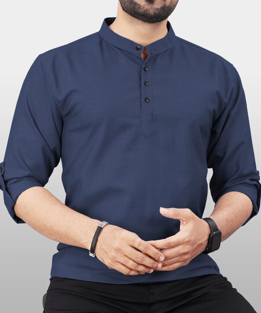 Short kurta for mens flipkart on sale