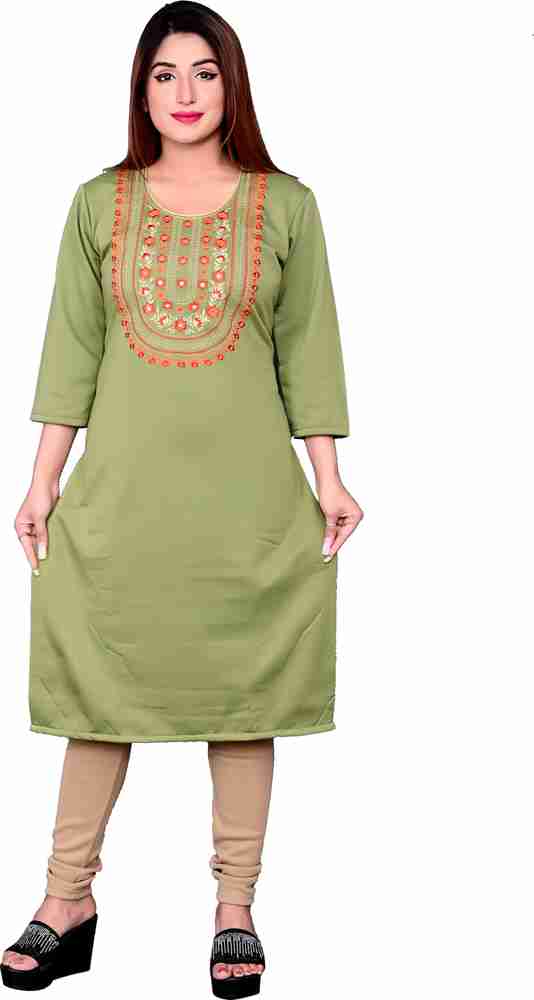 Flipkart woollen kurtis sales