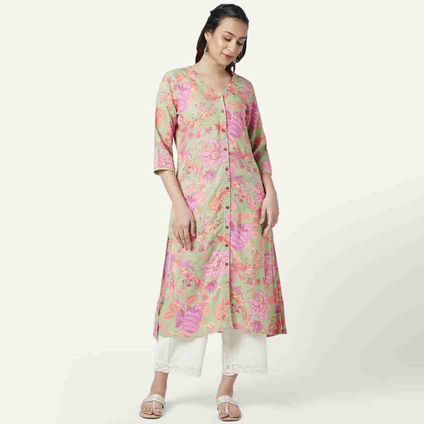 Rangmanch by Pantaloons Women Printed A-line Kurta - Buy Rangmanch by  Pantaloons Women Printed A-line Kurta Online at Best Prices in India