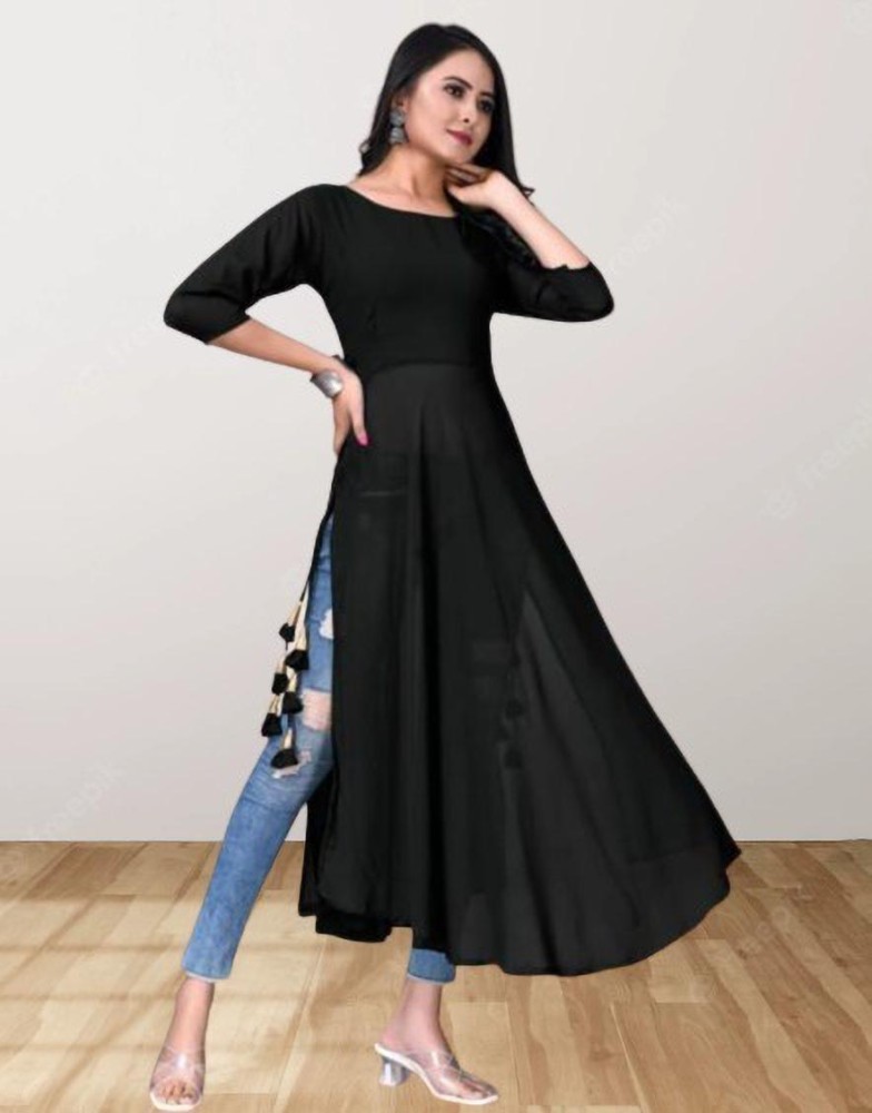 Black kurti hotsell online flipkart