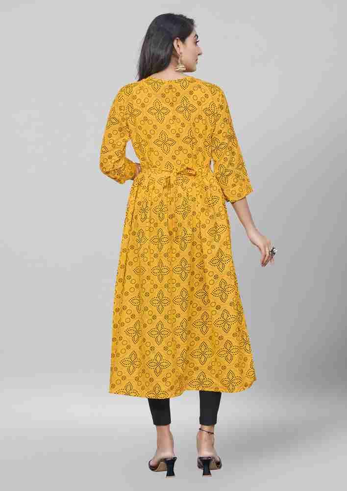 Mustard yellow kurti flipkart new arrivals