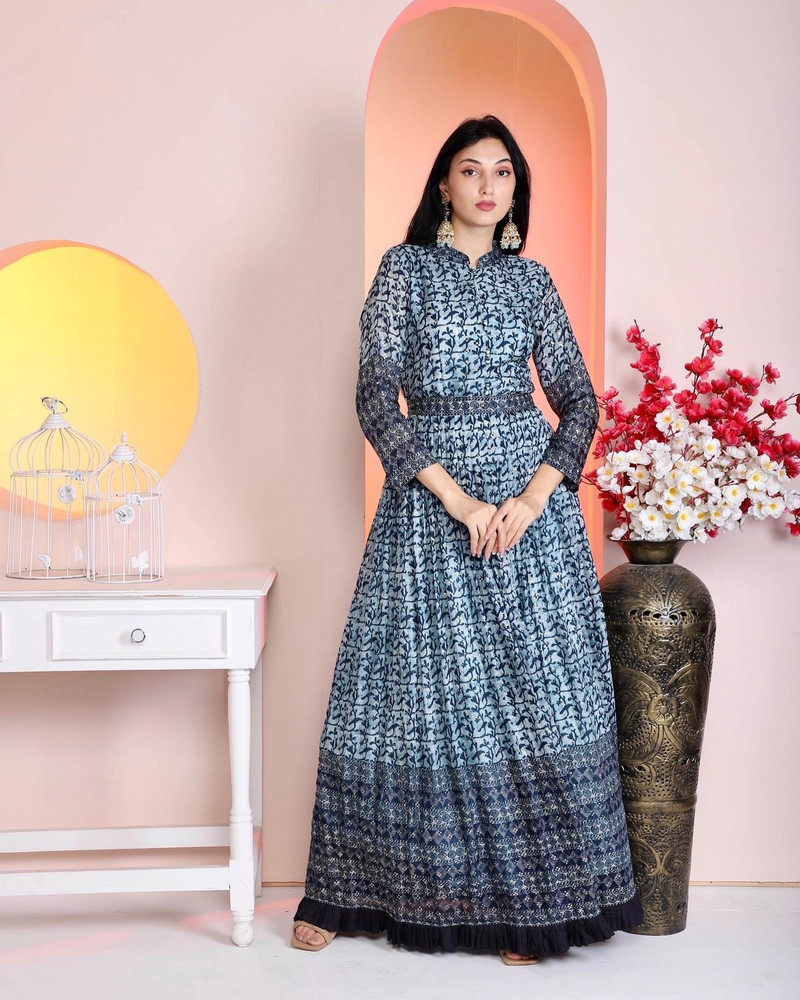 Kridhaa The designer studio Women Self Design Gown Kurta Buy Kridhaa The designer studio Women Self Design Gown Kurta Online at Best Prices in India Flipkart