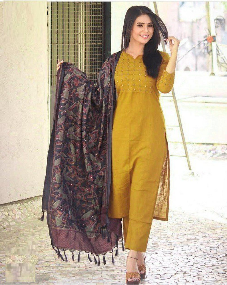 Buy Rey Retails Rayon A-Line Kurta for Girls & Women S Yellow at Amazon.in