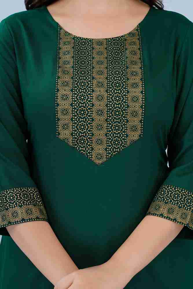 Green kurti flipkart discount