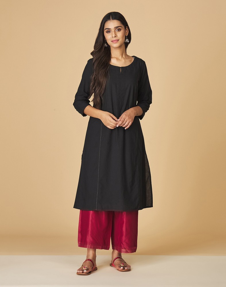 Fabindia best sale black kurta