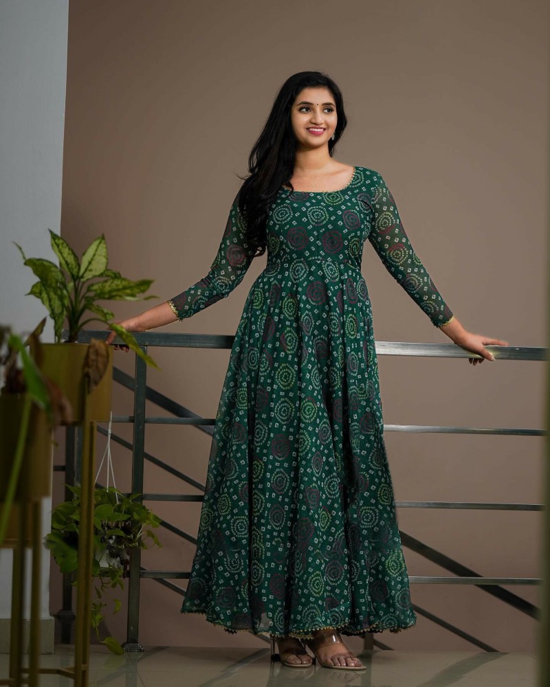 PR21st enterprise Women Bandhani Anarkali Kurta Buy PR21st