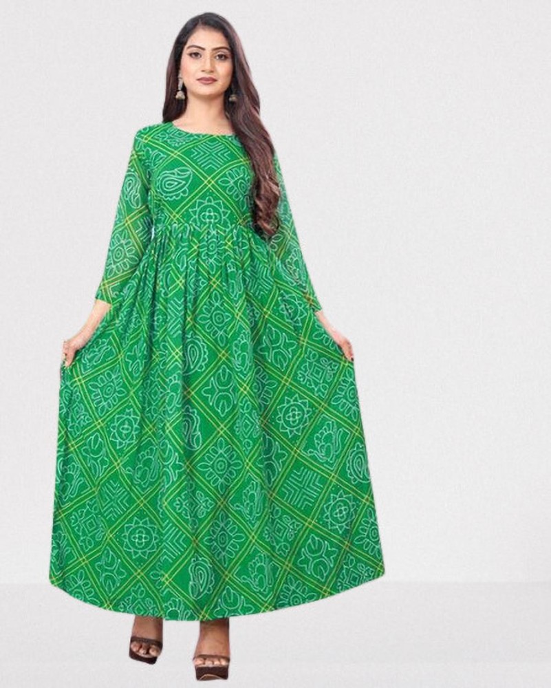 Flipkart sale bandhani dress