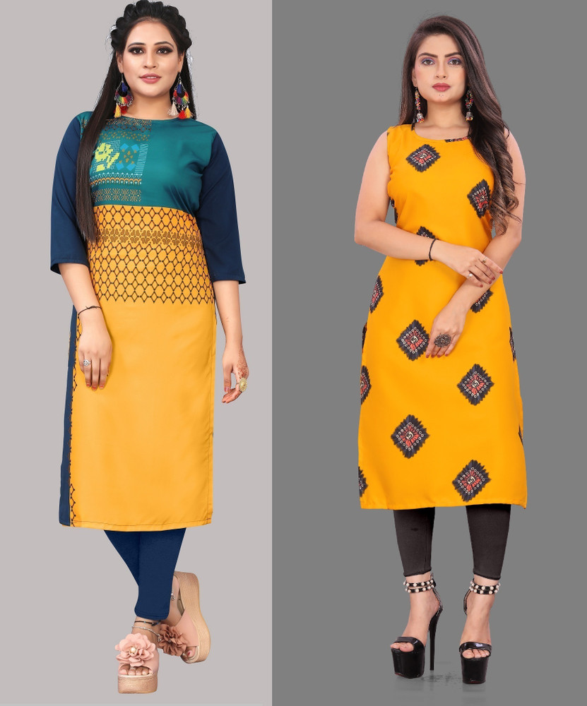 Flipkart long straight kurtis shop