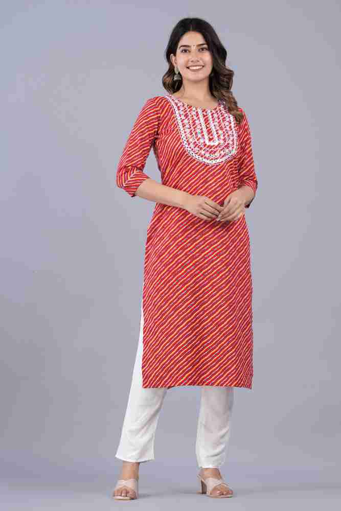 RR SA KURTIS Women Embroidered Leheriya Straight Kurta Buy RR SA KURTIS Women Embroidered Leheriya Straight Kurta Online at Best Prices in India Flipkart