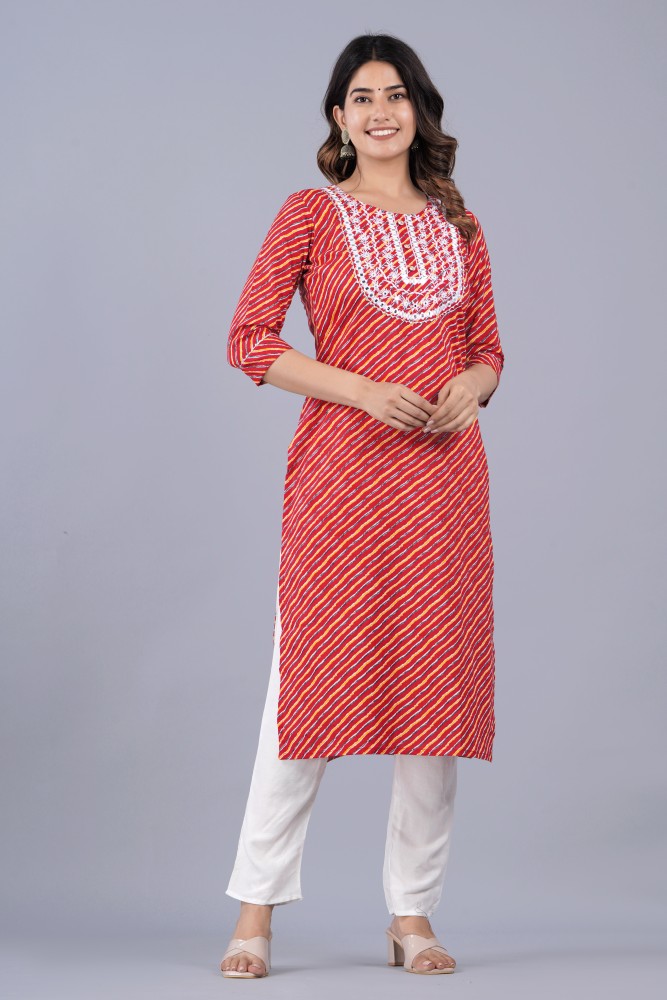 Leheriya 2024 cotton kurtis