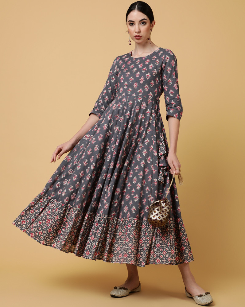 Gulmohar Jaipur Women Printed Flared Kurta Buy Gulmohar Jaipur Women Printed Flared Kurta Online at Best Prices in India Flipkart