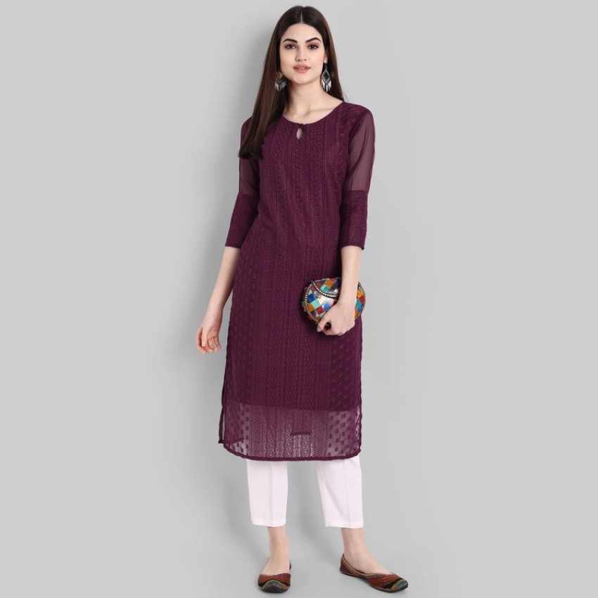 Flipkart on sale chikan kurti