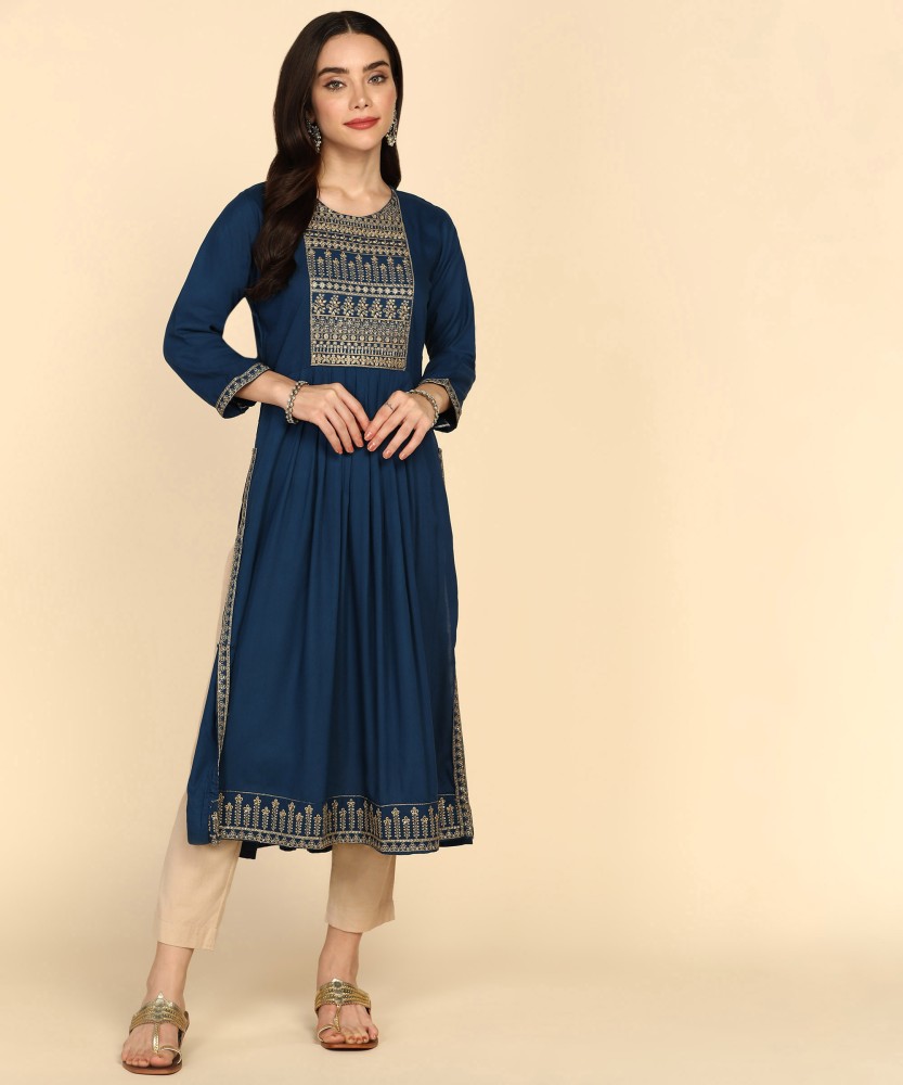 Blue kurti flipkart hotsell