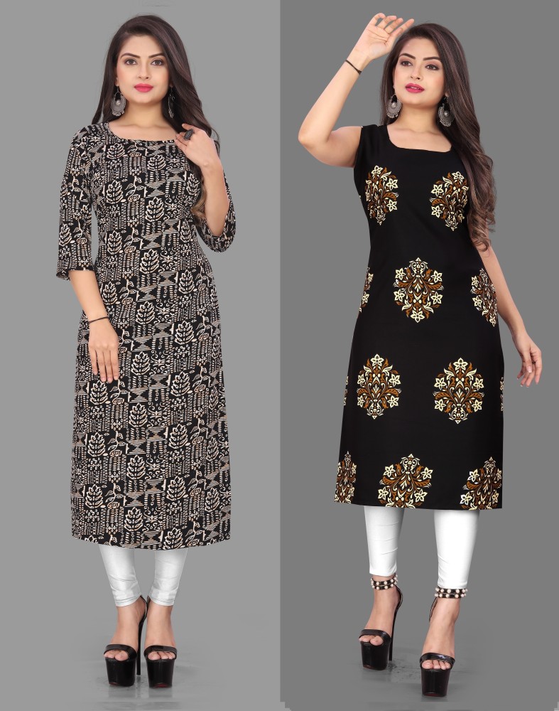 Flipkart on sale crepe kurtis