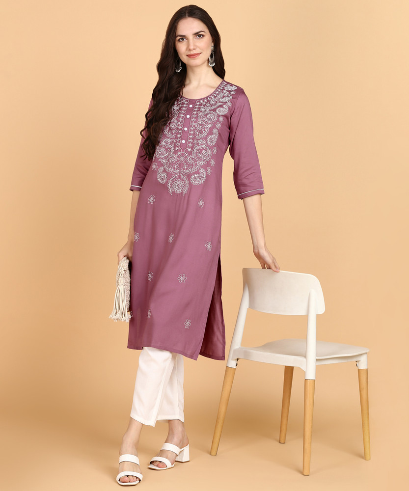manbhag enterprises Women Embellished, Chikan Embroidery, Block Print  A-line Kurta - Buy manbhag enterprises Women Embellished, Chikan  Embroidery, Block Print A-line Kurta Online at Best Prices in India |  Flipkart.com