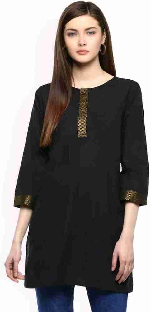 Black kurta flipkart best sale